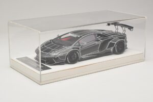 Lamborghini Aventador Liberty Walk TRON Läikiv Must JUC 1:18 J32-14 Vaik - pilt 6/7