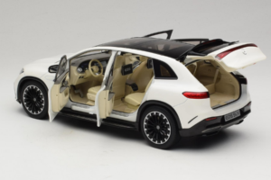 Mercedes EQS SUV X296 Manufaktur Diamond White NZG 1:18 B66960590 Metall - pilt 5/8
