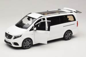 Mercedes V-Class W447 AMG Line Valge Norev 1:18 183876 Metall - pilt 2/8