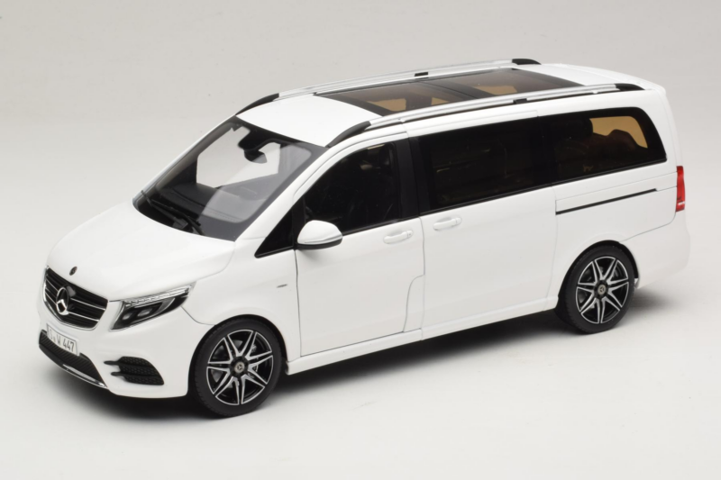 Mercedes V-Class W447 AMG Line Valge Norev 1:18 183876 Metall