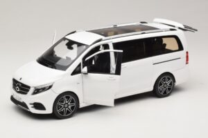 Mercedes V-Class W447 AMG Line Valge Norev 1:18 183876 Metall - pilt 2/8