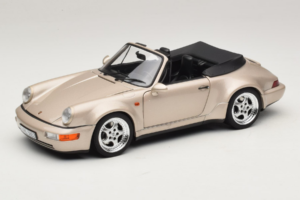 Porsche 911 964 Turbo Look Kabriolett Zermatt Silver Norev 1:18 187140 Metall