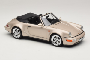 Porsche 911 964 Turbo Look Kabriolett Zermatt Silver Norev 1:18 187140 Metall - pilt 6/8