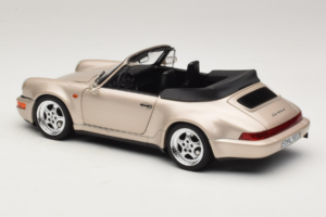 Porsche 911 964 Turbo Look Kabriolett Zermatt Silver Norev 1:18 187140 Metall - pilt 7/8
