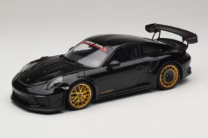 Porsche 911 992 GT3 RS Manthey Racing Must Kuldsete Veljedega Minichamps 1:18 MR-911-GT3RS-1804 Metall