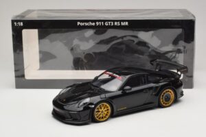 Porsche 911 992 GT3 RS Manthey Racing Must Kuldsete Veljedega Minichamps 1:18 MR-911-GT3RS-1804 Metall - pilt 6/6