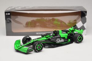 Stake Kick Sauber C44 G. Zhou Emilia Romagna GP 2024 Minichamps 1:18 117240124 Vaik - pilt 7/7