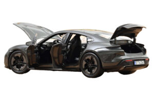 Porsche Taycan Turbo S Slate Grey Neo Norev 1:18 187654 Metall - pilt 2/5