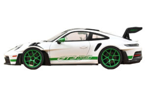 Porsche 911 992 GT3 RS Tribute to Carrera RS Valge Python Green Norev 1:12 127535 Metall - pilt 3/4