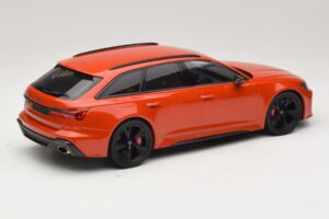 Audi RS6 C8 Avant Oranž Metallik Minichamps 1:18 155018012 Metall - pilt 2/6