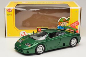 Bugatti EB110 Roheline Metallik Bburago 1:18 3003 Metall - pilt 8/8