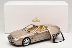 Mercedes SL500 R230 Travertine Beige Norev 1:18 183843 Metall - pilt 9/9
