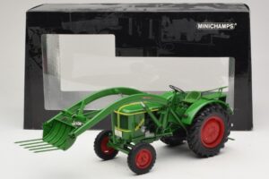 Deutz F2L 514 Traktor Esilaadur Roheline Minichamps 1:18 109144071 Metall - pilt 6/6