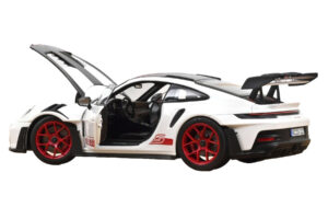 Porsche 911 992 GT3 RS Weissach Package Valge Pyro Red Norev 1:18 187373 Metall - pilt 2/3