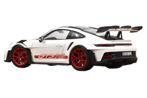 Porsche 911 992 GT3 RS Weissach Package Valge Pyro Red Norev 1:18 187373 Metall - pilt 3/3