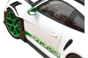 Porsche 911 992 GT3 RS Tribute to Carrera RS Valge Python Green Norev 1:12 127535 Metall - pilt 4/4