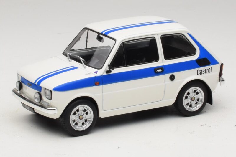 Fiat 126 Castrol Livery Valge Sinine MCG 1:18 MCG18666 Metall