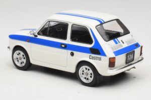 Fiat 126 Castrol Livery Valge Sinine MCG 1:18 MCG18666 Metall - pilt 5/6