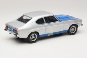 Ford Capri RS2600 Mk1 Silver Blue Minichamps 1:18 150089072 Metall - pilt 2/6