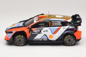 Hyundai i20 N Rally1 #1 T. Neuville / M. Wydaeghe Safari Rally Kenya 2025 IXO 1:18 18RMC247B Metall - pilt 3/6