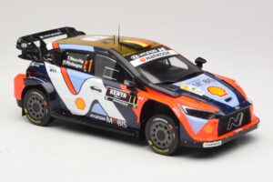 Hyundai i20 N Rally1 #1 T. Neuville / M. Wydaeghe Safari Rally Kenya 2025 IXO 1:18 18RMC247B Metall - pilt 4/6