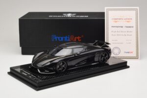 Koenigsegg Regera Must Süsinikupakett FrontiArt 1:18 F079-179 Vaik - pilt 7/7