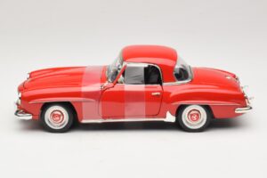Mercedes 190 SL W121 Kupee Punane ERTL 1:18 7465 Metall - pilt 3/6