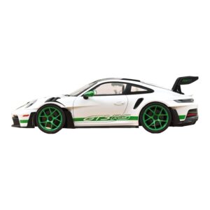 Porsche 911 992 GT3 RS Tribute to Carrera RS Valge Python Green Norev 1:12 127535 Metall - pilt 3/4