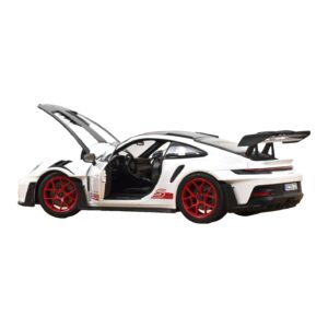 Porsche 911 992 GT3 RS Weissach Package Valge Pyro Red Norev 1:18 187373 Metall - pilt 2/3