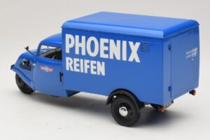 Tempo Hanseat Kolmerattaline Kaubik Phoenix Blue Minichamps 1:18 180099040 Metall - pilt 5/6