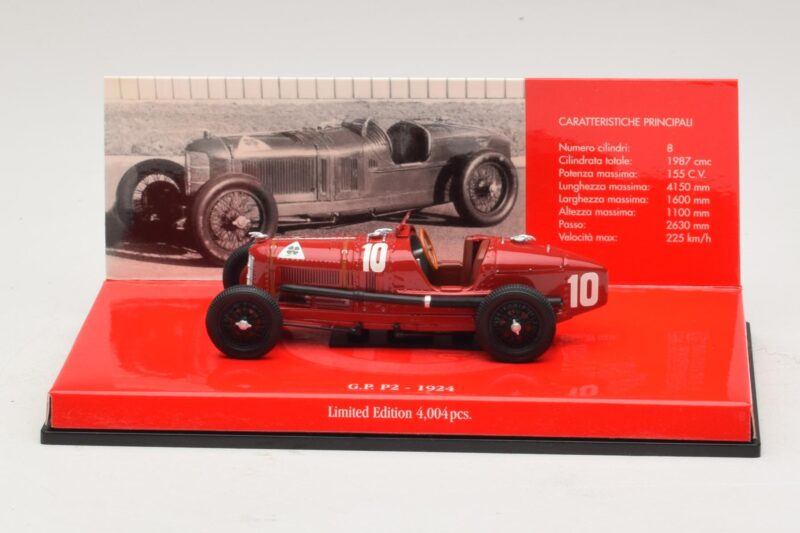 Alfa Romeo P2 #10 Punane 1924 Minichamps 1:43 403241203 Metall