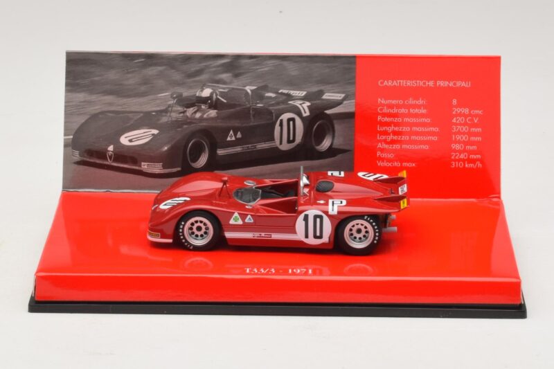 Alfa Romeo T33/3 #10 R. Stommelen / N. Galli ADAC 1000km Nurburgring 1971 Ilma Väliskarbita Minichamps 1:43 436711210-R1 Meta