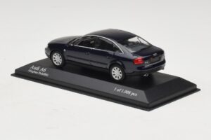 Audi A6 C5 Sinine Metallik Minichamps 1:43 430010201 Metall - pilt 3/4