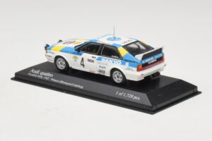 Audi Quattro #4 S. Blomqvist / B. Cederberg Rally Sweden Winner 1982 Minichamps 1:43 430821904 Metall - pilt 3/4