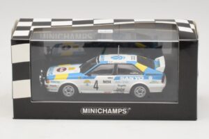 Audi Quattro #4 S. Blomqvist / B. Cederberg Rally Sweden Winner 1982 Minichamps 1:43 430821904 Metall - pilt 4/4
