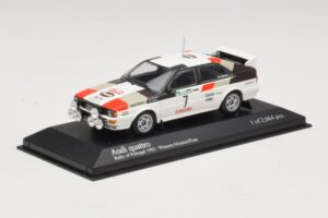 Audi Quattro #7 M. Mouton / F. Pons Pikes Peak International Hill Climb 1984 Minichamps 1:43 AUDI014 Metall - pilt 2/4