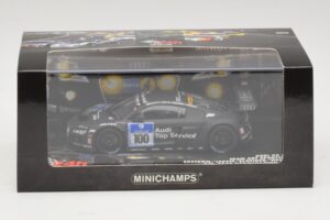 Audi R8 LMS GT3 #100 M. Ekstrom / O. Jarvis Abt Sportsline 24 Hours of Nurburgring 2010 Minichamps 1:43 437101900 Metall - pilt 5/5