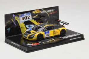 Audi R8 LMS GT3 #102 H-J. Stuck / H. Heyer Black Falcon 24 Hours of Nurburgring 2010 Minichamps 1:43 437101912 Metall - pilt 2/5