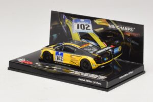 Audi R8 LMS GT3 #102 H-J. Stuck / H. Heyer Black Falcon 24 Hours of Nurburgring 2010 Minichamps 1:43 437101912 Metall - pilt 3/5