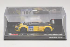 Audi R8 LMS GT3 #102 H-J. Stuck / H. Heyer Black Falcon 24 Hours of Nurburgring 2010 Minichamps 1:43 437101912 Metall - pilt 4/5