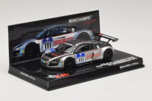 Audi R8 LMS GT3 #111 Metha / Breslin Black Falcon 24 Hours of Nurburgring 2010 Minichamps 1:43 437101911 Metall - pilt 2/5