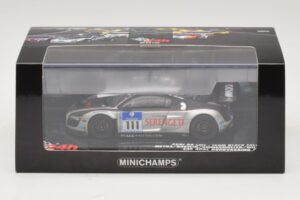 Audi R8 LMS GT3 #111 Metha / Breslin Black Falcon 24 Hours of Nurburgring 2010 Minichamps 1:43 437101911 Metall - pilt 5/5