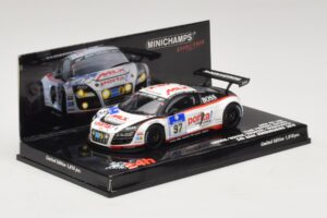 Audi R8 LMS GT3 #97 Phoenix Racing 24 Hours of Nurburgring 2010 Minichamps 1:43 437101997 Metall - pilt 2/5
