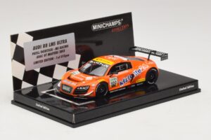 Audi R8 LMS Ultra #100 MS Racing Patel / Dobitsch ADAC GT Masters 2013 Minichamps 1:43 437130100 Metall - pilt 2/5