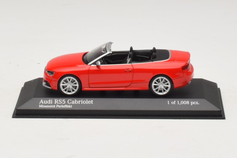 Audi RS5 B8 Kabriolett Punane Minichamps 1:43 410011230 Metall