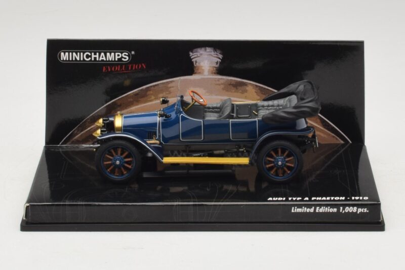 Audi Typ A Phaeton Sinine Minichamps 1:43 437019031 Metall