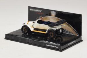 Audi Typ A Phaeton Valge Sinine Minichamps 1:43 437019032 Metall - pilt 3/5