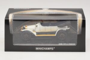 Audi Typ A Phaeton Valge Sinine Minichamps 1:43 437019032 Metall - pilt 5/5