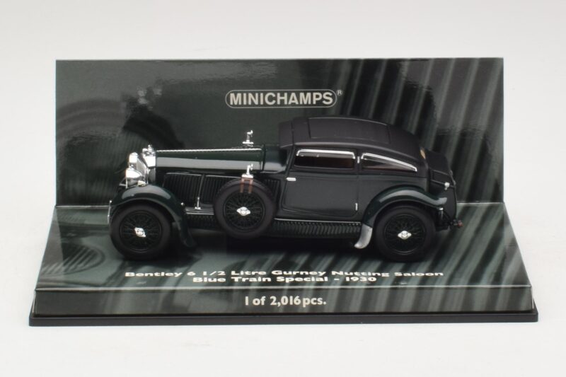 Bentley 6.5 Litre Gurney Nutting Sedaan Blue Train Special Roheline Minichamps 1:43 436139501 Metall