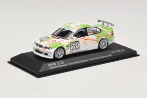 BMW 320i E46 #233 A. Priaulx / J. Muller Schubert Motorsport VLN Nurburgring 2005 Minichamps 1:43 400052433 Metall - pilt 2/4